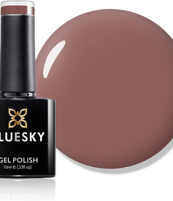 2 x Bluesky Gel Polish Light Brown A43 10 ml Gel Dissolvable Nail Polish Brown - Rebx.co.uk