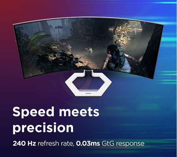 LENOVO Legion Pro 34WD-10 Quad HD 34" OLED Gaming Monitor - White