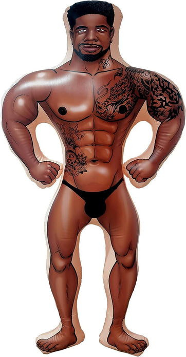 Party Night Javon The Hunk - 5ft Inflatable Man - Hen / Stag Do Prop - Rebx.co.uk