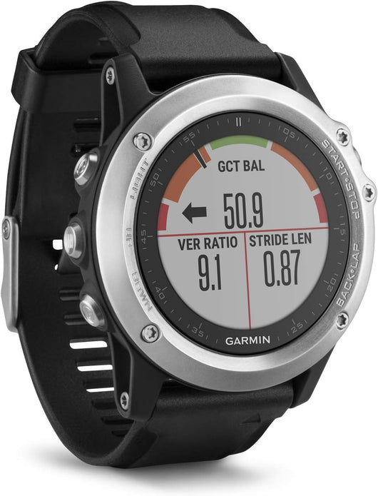 Garmin Fenix 3 HR Multisport Watch with Heart Rate - Silver - USED, ACCEPTABLE **SEE NOTES** - Rebx.co.uk