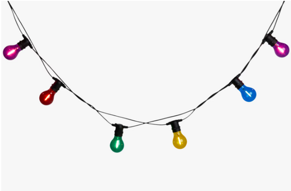 John Lewis Outdoor Festoon Solar Lights, Multi - NEW OPEN BOX - Rebx.co.uk