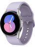 	 Samsung Galaxy Watch5 (Bluetooth, 40mm) Silver Aluminium Case + Purple Strap