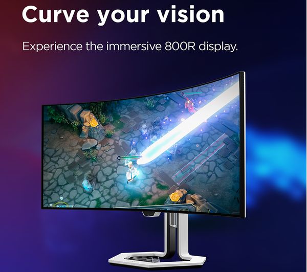 LENOVO Legion Pro 34WD-10 Quad HD 34" OLED Gaming Monitor - White