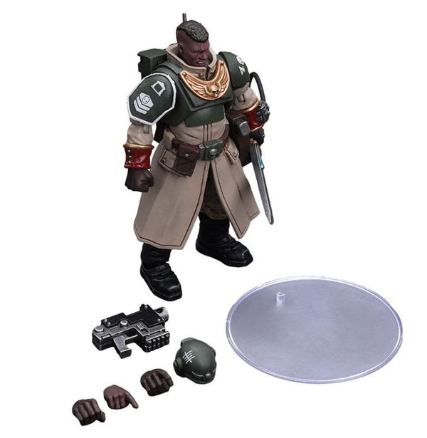 Warhammer 40k Action Figure 1/18 Astra Militarum Cadian Command Squad Commander with Power Sword - Rebx.co.uk