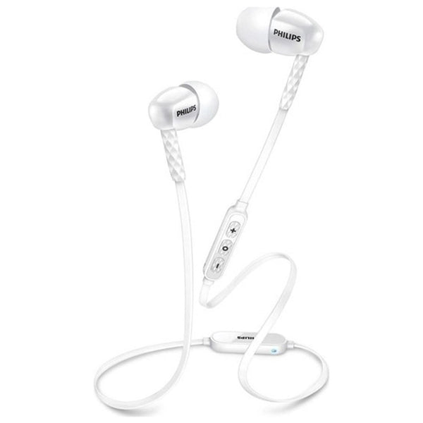 Philips Wireless Bluetooth Rechargeable Headset In Ear Headphones & Mic White - Rebx.co.uk