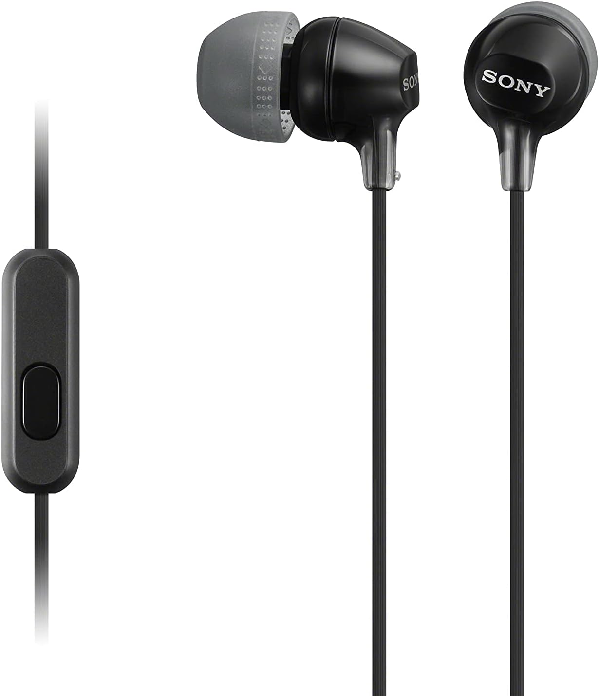 Sony MDR-EX15AP Earphones with Smartphone Mic and Control - Black - NEW OPEN BOX