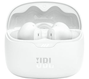 JBL Tune Beam Wireless Bluetooth Noise-Cancelling Earbuds - White