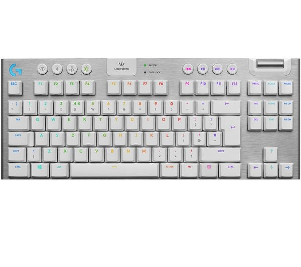 G915 TKL LIGHTSPEED RGB Wireless Mechanical Gaming Keyboard - White