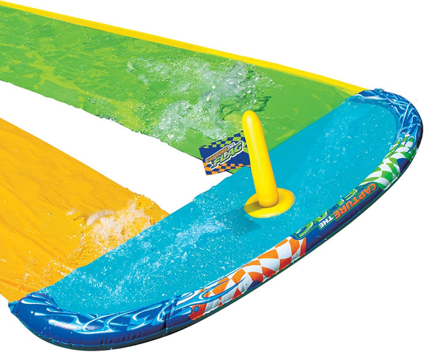 BANZAI 16 Feet Long Capture The Flag Racing Water Slide, Outdoor Activity - Rebx.co.uk