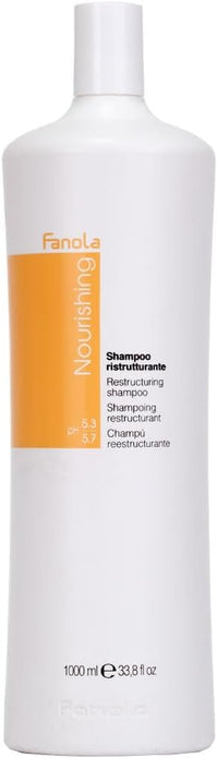 Fanola Restructuring Shampoo, Hydrating Formula with Milk Proteins, 1000ml