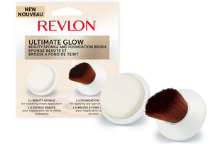 Revlon Ultimate Glow Foundation Brush & Beauty Sponge for Revlon Sonic Brush