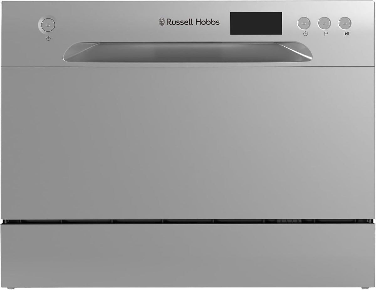 Russell Hobbs RH6TTDW0D1S Table Top Dishwasher LED Display Rinse & Eco - Silver - view 1