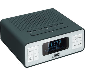 JVC RA-D32H DAB /FM Clock Radio - Grey