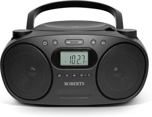 ROBERTS Zoombox FM Portable FM/AM Boombox - Black