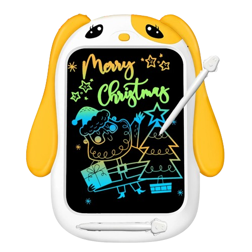 LCD Writing Tablet for Kids 10 inch, Doodle Board for Toddlers Toy Gifts, Yellow - Rebx.co.uk