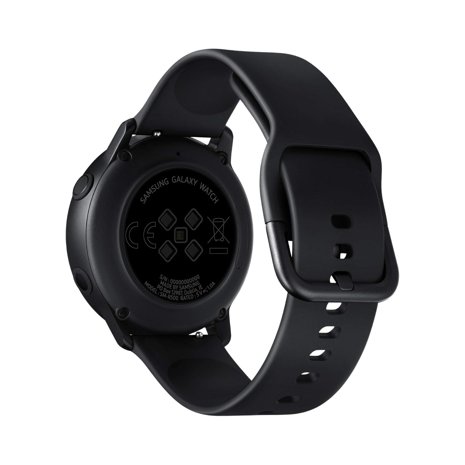  Samsung Galaxy Watch Active (Bluetooth, 40mm) Black Aluminium Case + Black Strap