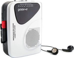 Groov-e Portable Retro Personal Cassette Player Recorder Speaker Microphone