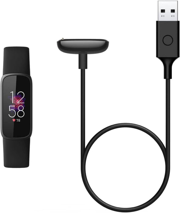 Fitbit Charge 6, Charge 5 & Luxe Charging Cable, Black   USB Charging Lead