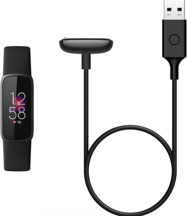 Fitbit Charge 6, Charge 5 & Luxe Charging Cable, Black   USB Charging Lead