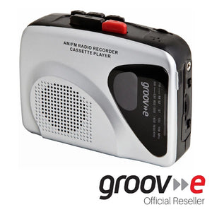 Groov-e Portable Retro Personal Cassette Player Recorder Speaker Microphone
