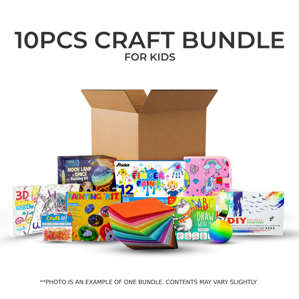 10pcs Craft Kit Bundle - Kids Birthday Gift Bundle - **CONTENTS MAY VARY**