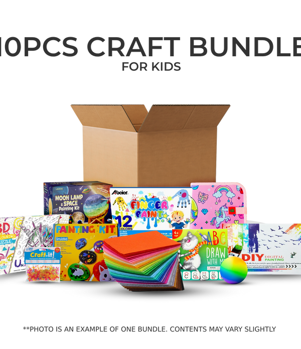 10pcs Craft Kit Bundle - Kids Birthday Gift Bundle - **CONTENTS MAY VARY**