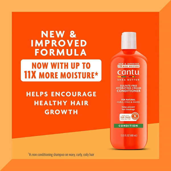 Cantu Shea Butter Hydrating Cream Conditioner For Natural Curls & Waves 400ml
