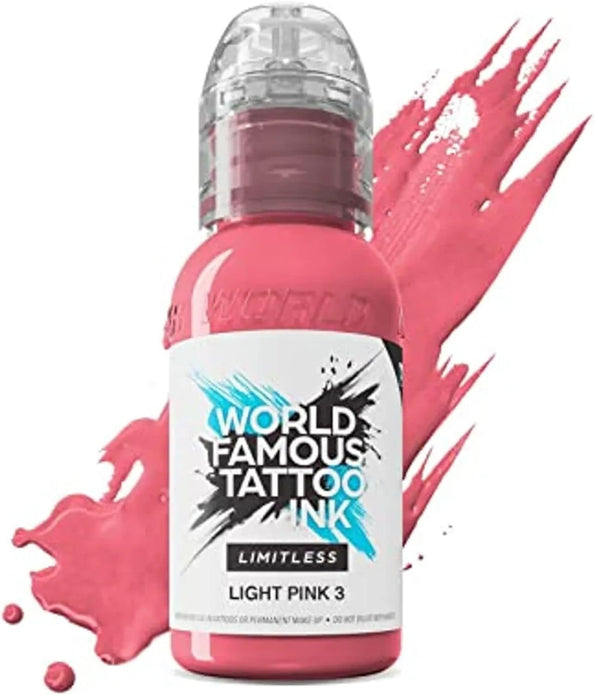 World Famous Limitless Tattoo Ink (Light Pink 3)  30ml  BBE 12/25