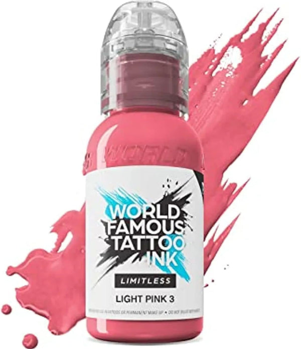 World Famous Limitless Tattoo Ink (Light Pink 3)  30ml  BBE 12/25