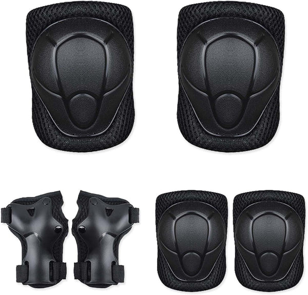 6pcs Kids Knee Pad Elbow Pads Wrist Guards Safety Protector Kit for Bike Skating