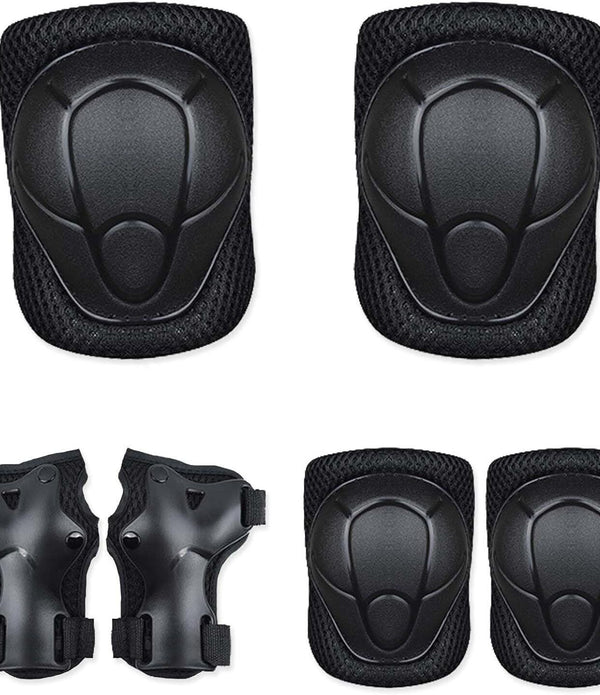 6pcs Kids Knee Pad Elbow Pads Wrist Guards Safety Protector Kit for Bike Skating