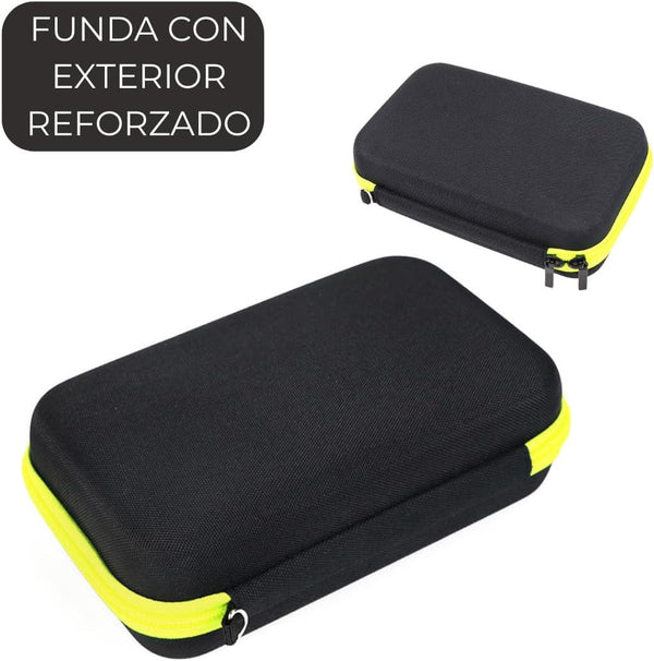Portable case for Philips One Blade QP2520,QP2530,QP2620,QP2630 Black/green