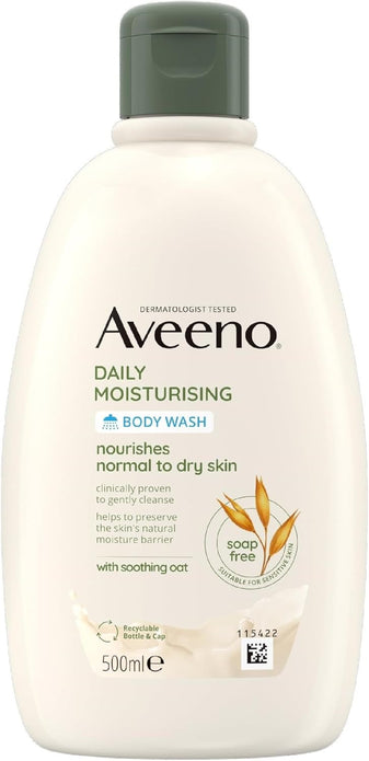 Aveeno Daily Moisturising Body Wash 500ml  2-Pack