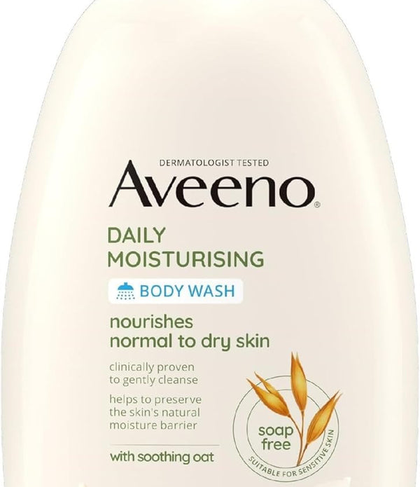 Aveeno Daily Moisturising Body Wash 500ml  2-Pack