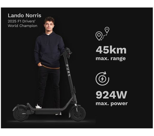 Pure Electric Pure Air6 Suspension Electric Scooter - Metallic Grey