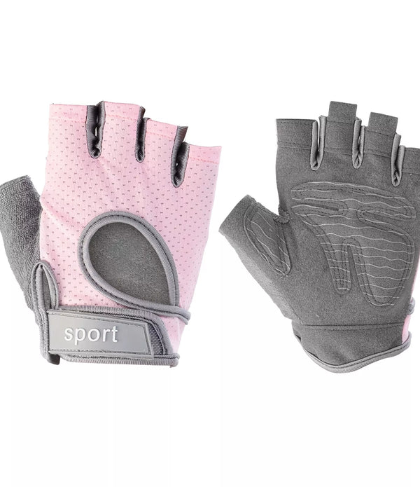 Women Weight Lifting Gym Gloves Fitness Breathable Workout Ladies Small, Pink