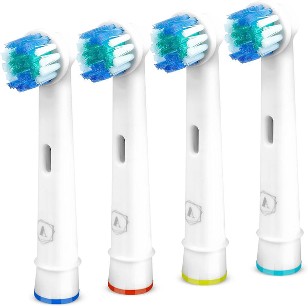 Ast er Compatible Toothbrush Heads for Bra un Or al B  4 Pack Deep Cleaning