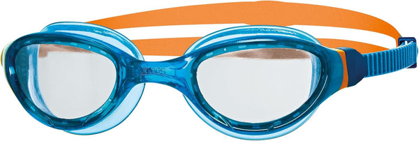 Zoggs Phantom 2.0 Junior Goggles (Blue/Orange/Clear)  Ages 6-14