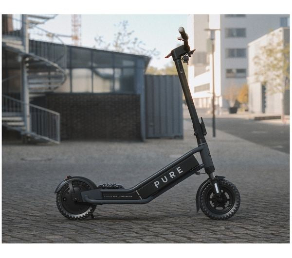 Pure Electric Pure Escape Pro+ Suspension Electric Scooter - Metallic Grey