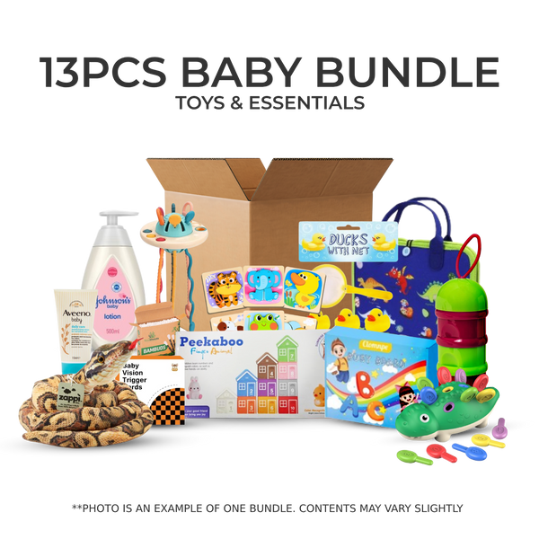 13pcs Baby Toy Bundle - Toys & Essentials for Infants - **CONTENTS MAY VARY**