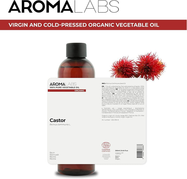 Aroma Labs Castor Oil 250ml Pure & Natural Hair Care EXP01/26