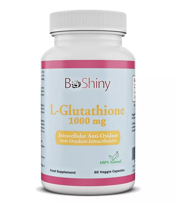 BeShiny L Glutathione Skin Whitening pills 1000mg Supplement Antioxidant