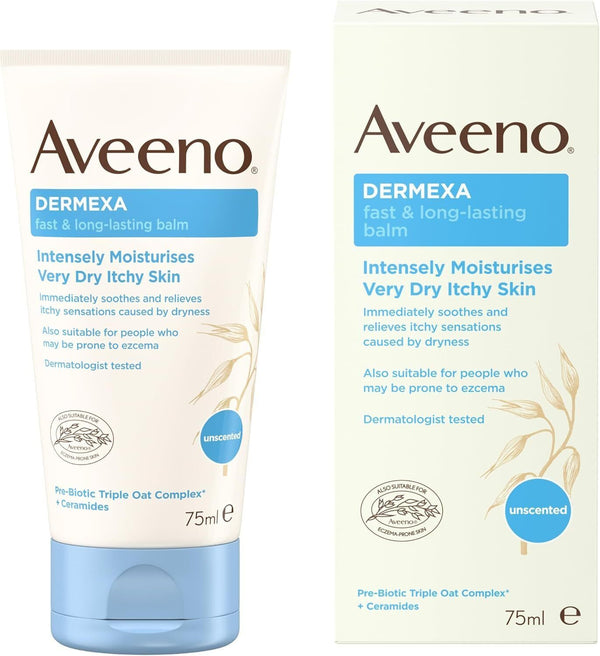 AVEENO Dermexa Fast & Long-Lasting Balm, 75ml  Very Dry Skin