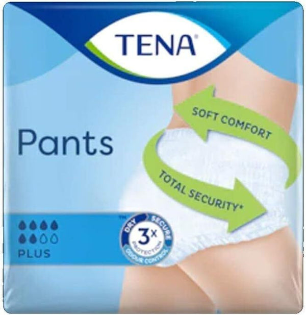 Tena Pants Plus Absorbent Panties Triple Protection Size XS, 14 Pieces