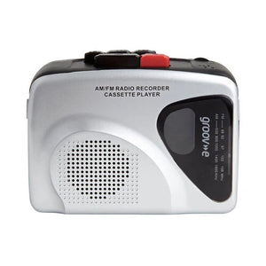 Groov-e Portable Retro Personal Cassette Player Recorder Speaker Microphone