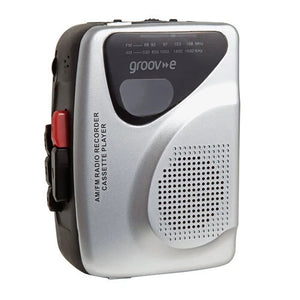Groov-e Portable Retro Personal Cassette Player Recorder Speaker Microphone