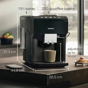Siemens EQ500 TP513GB9 Bean to Cup Coffee Machine - Piano Black