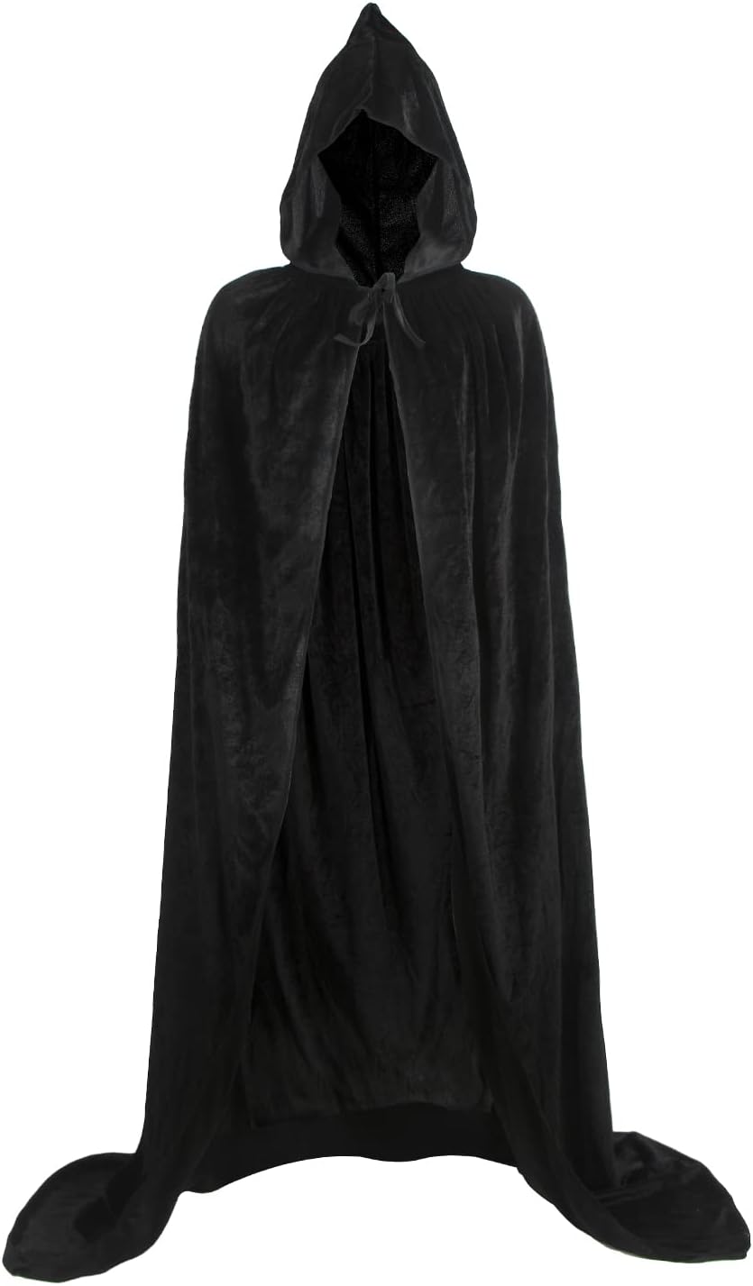 Halloween Cosplay Cape Death Cape Medieval Halloween Tunic Hooded for Cosplay