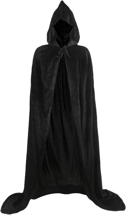 Halloween Cosplay Cape Death Cape Medieval Halloween Tunic Hooded for Cosplay - Rebx.co.uk