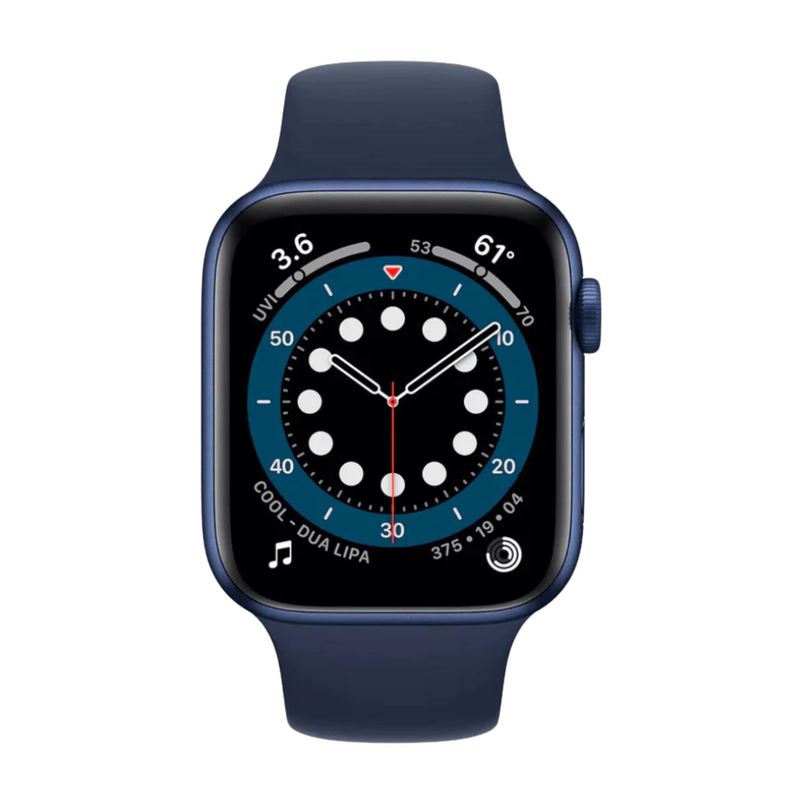 Apple Watch Series 6 (GPS, 40mm) Blue Aluminium Case + Deep Navy Sport Band
